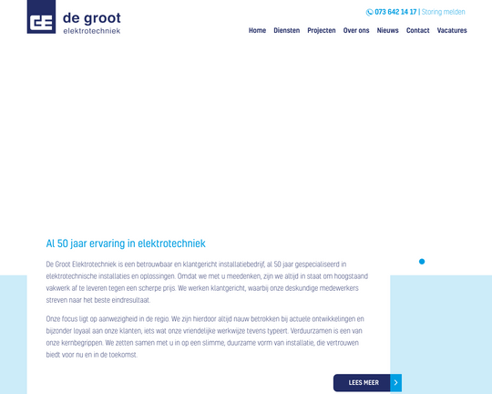 De Groot Elektrotechniek Logo
