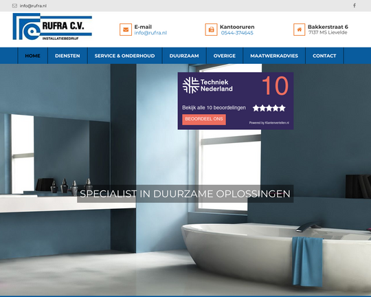 Rufra c.v. Installatiebedrijf Logo
